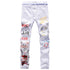 Individuality Fashion Printed Jeans Slim Straight Pants For Men